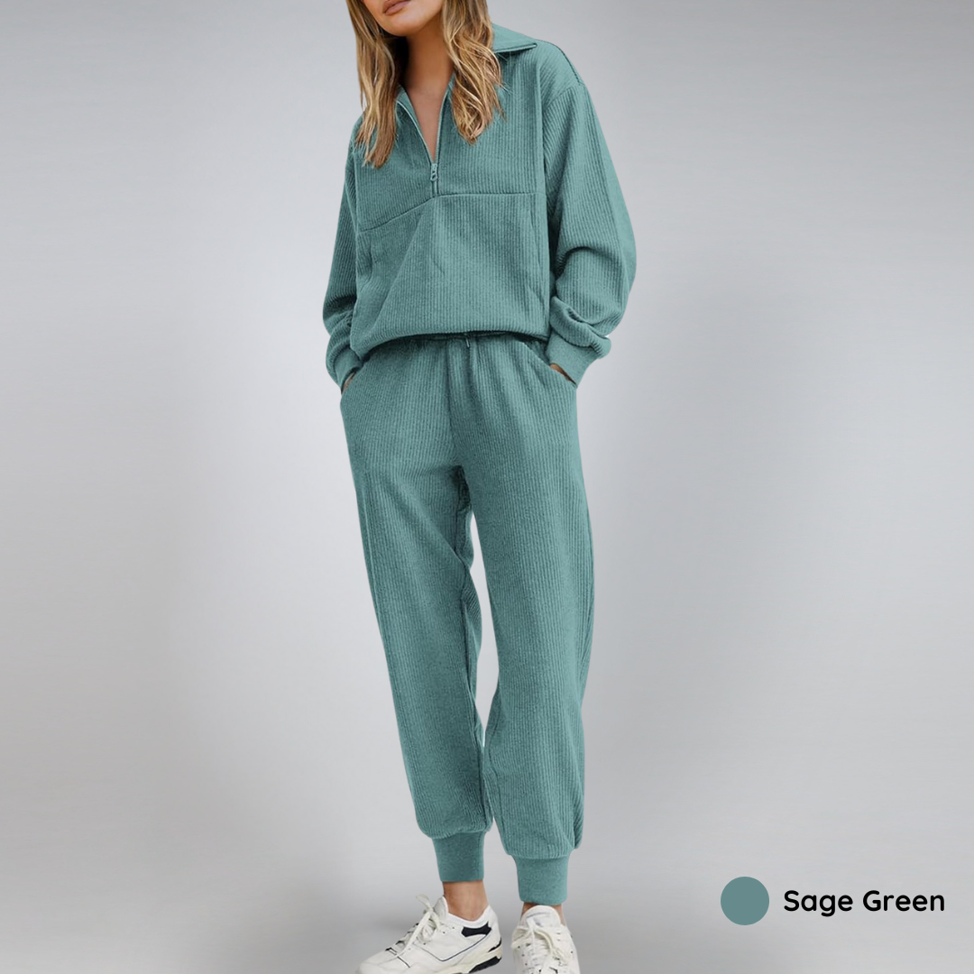 60% OFF | Cozy Ribbed Lounge Set