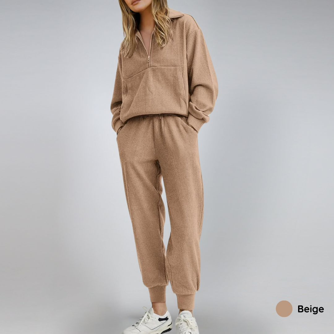 60% OFF | Cozy Ribbed Lounge Set