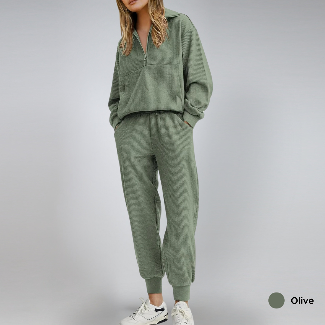 60% OFF | Cozy Ribbed Lounge Set
