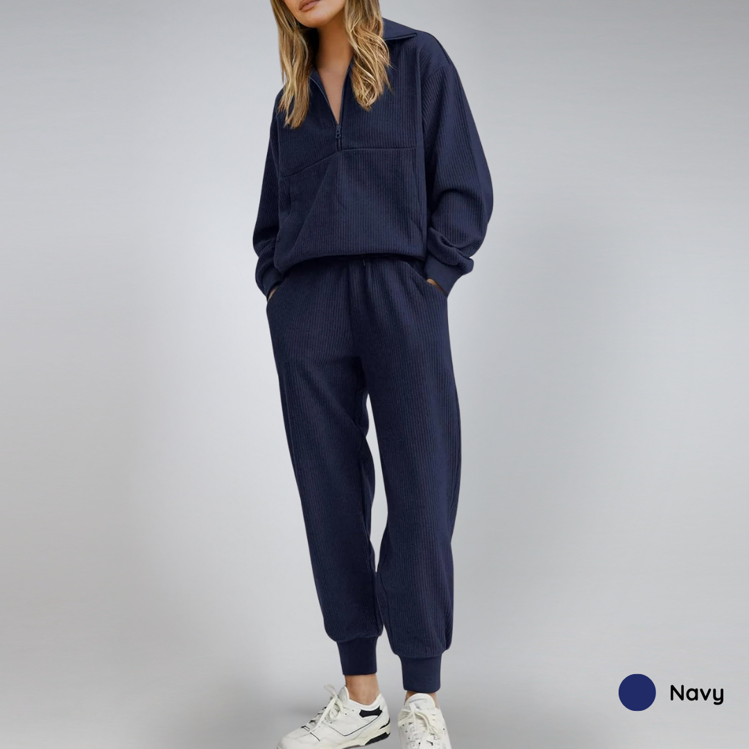 60% OFF | Cozy Ribbed Lounge Set
