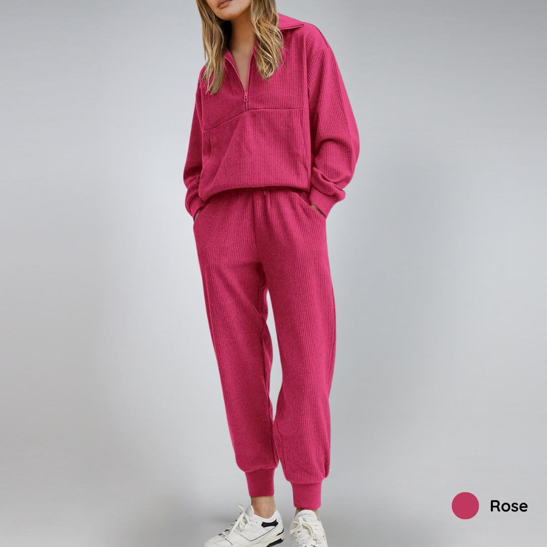 60% OFF | Cozy Ribbed Lounge Set