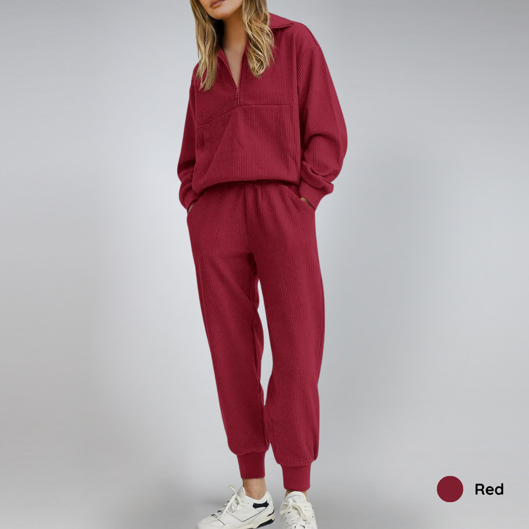 60% OFF | Cozy Ribbed Lounge Set
