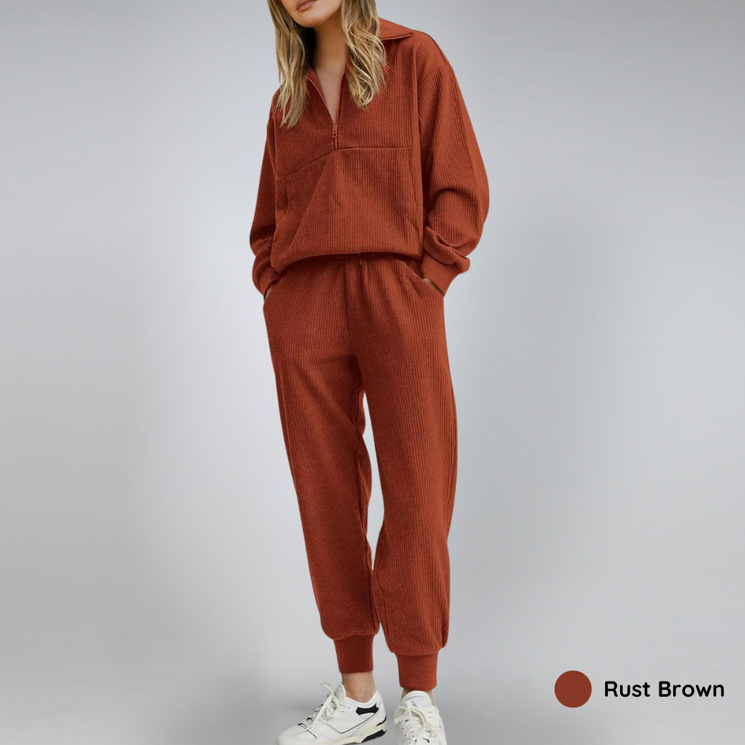 60% OFF | Cozy Ribbed Lounge Set