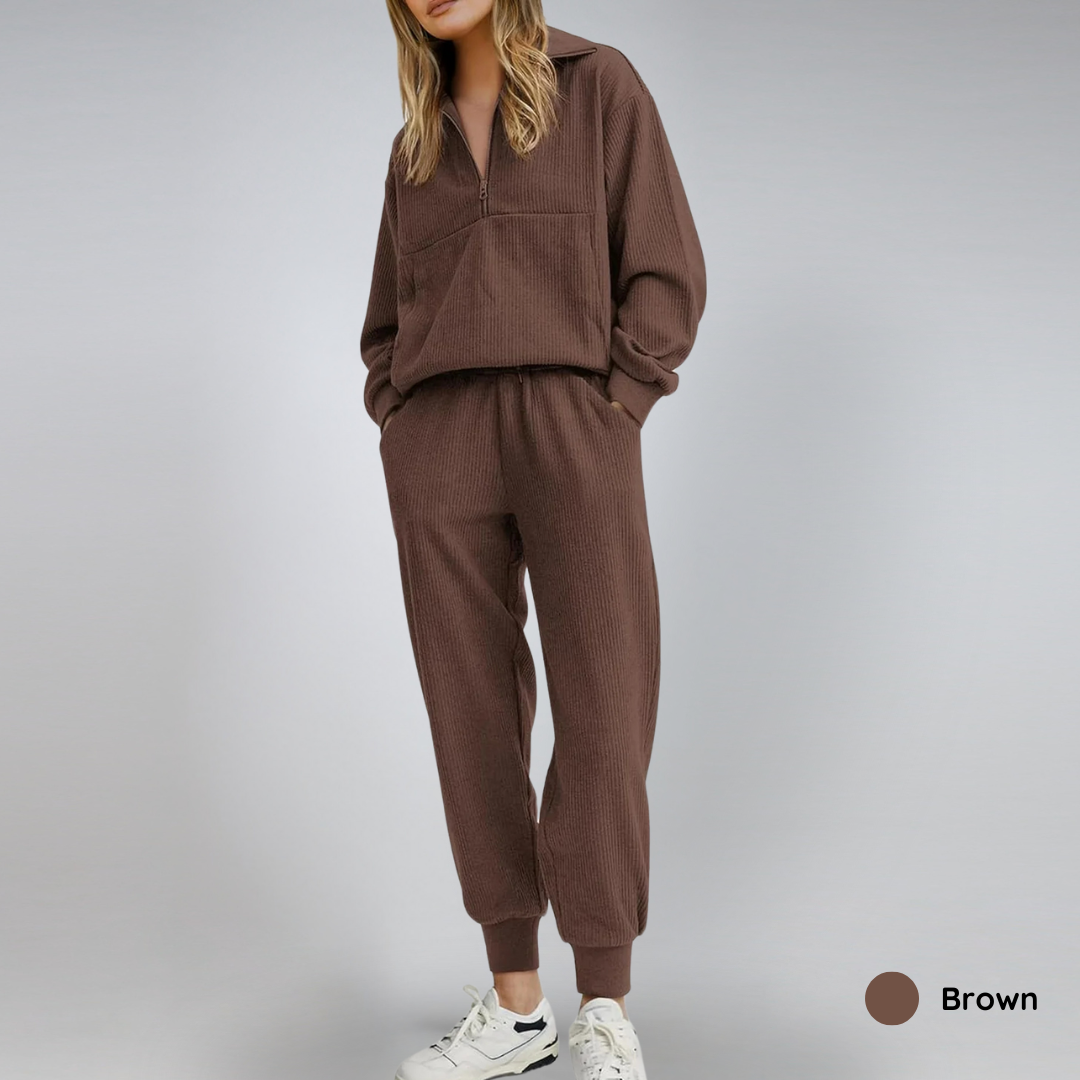 60% OFF | Cozy Ribbed Lounge Set