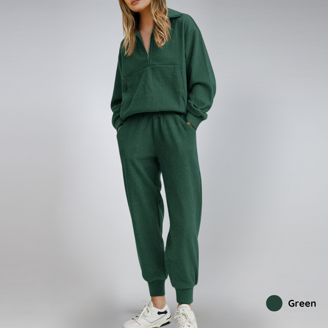60% OFF | Cozy Ribbed Lounge Set