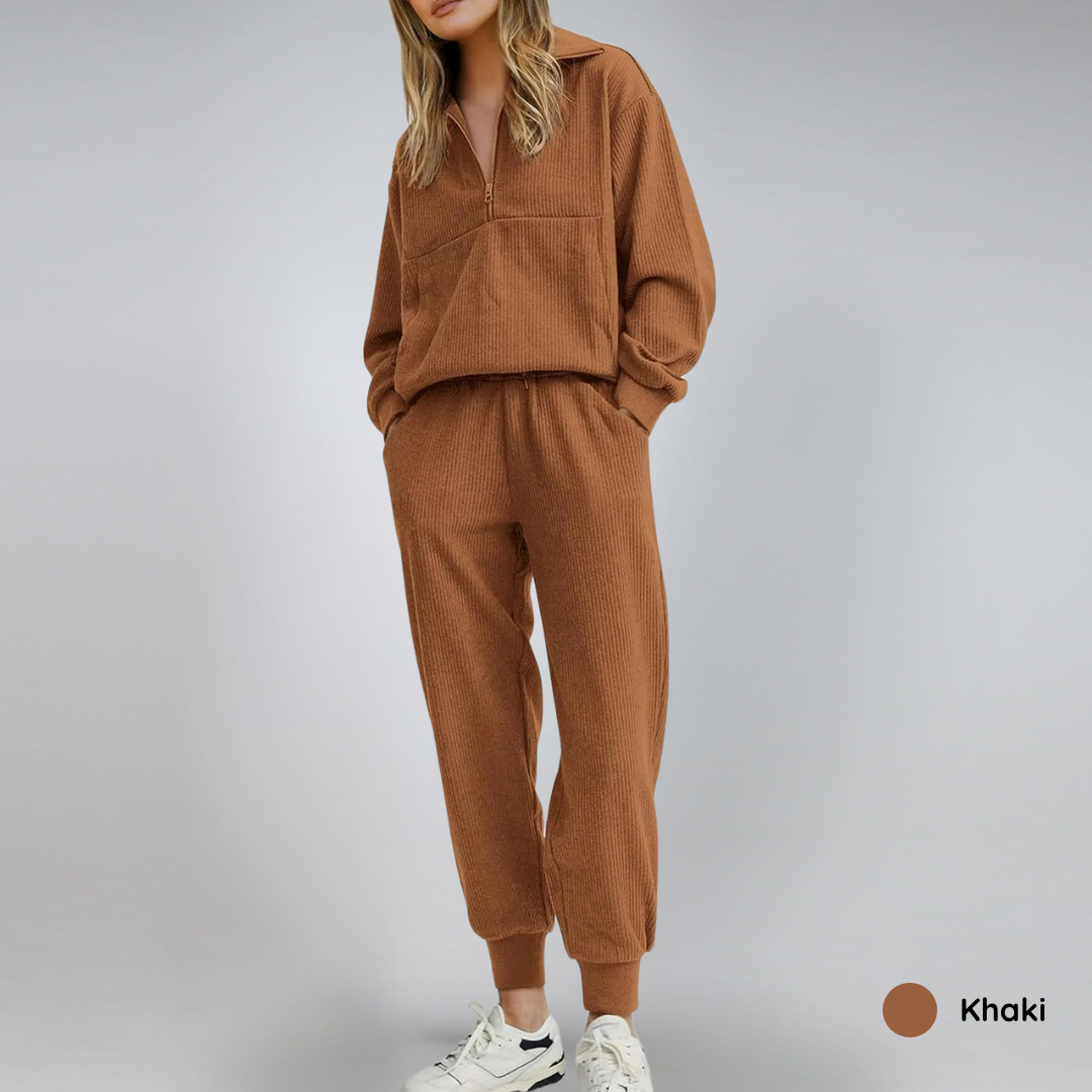 60% OFF | Cozy Ribbed Lounge Set